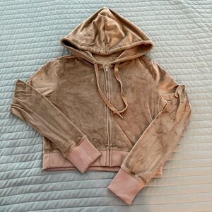 Velour Cropped Jacket